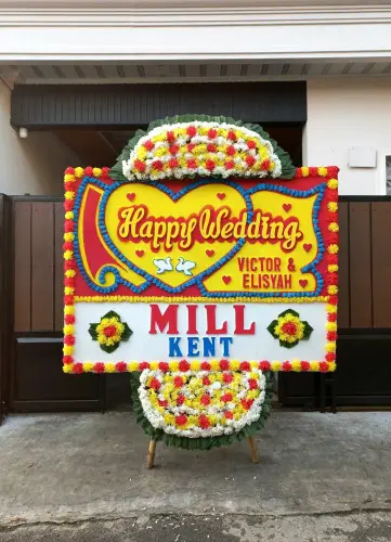Papan Bunga Pernikahan duri utara