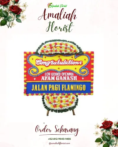 Bunga Papan Congratulation duri utara